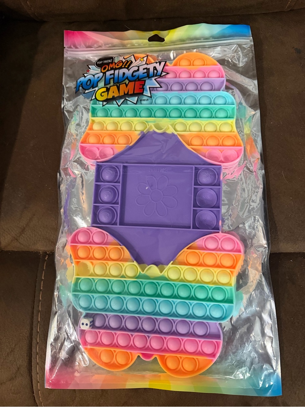 Pop Fidget Game Rainbow Butterfly Toy – Multicolor